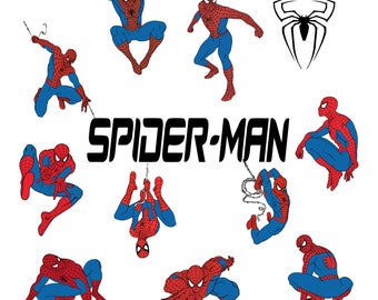 Spiderman #2 Svg/Eps/Png/Jpg/Cliparts,Printable, Silhouette and Cricut File !!!