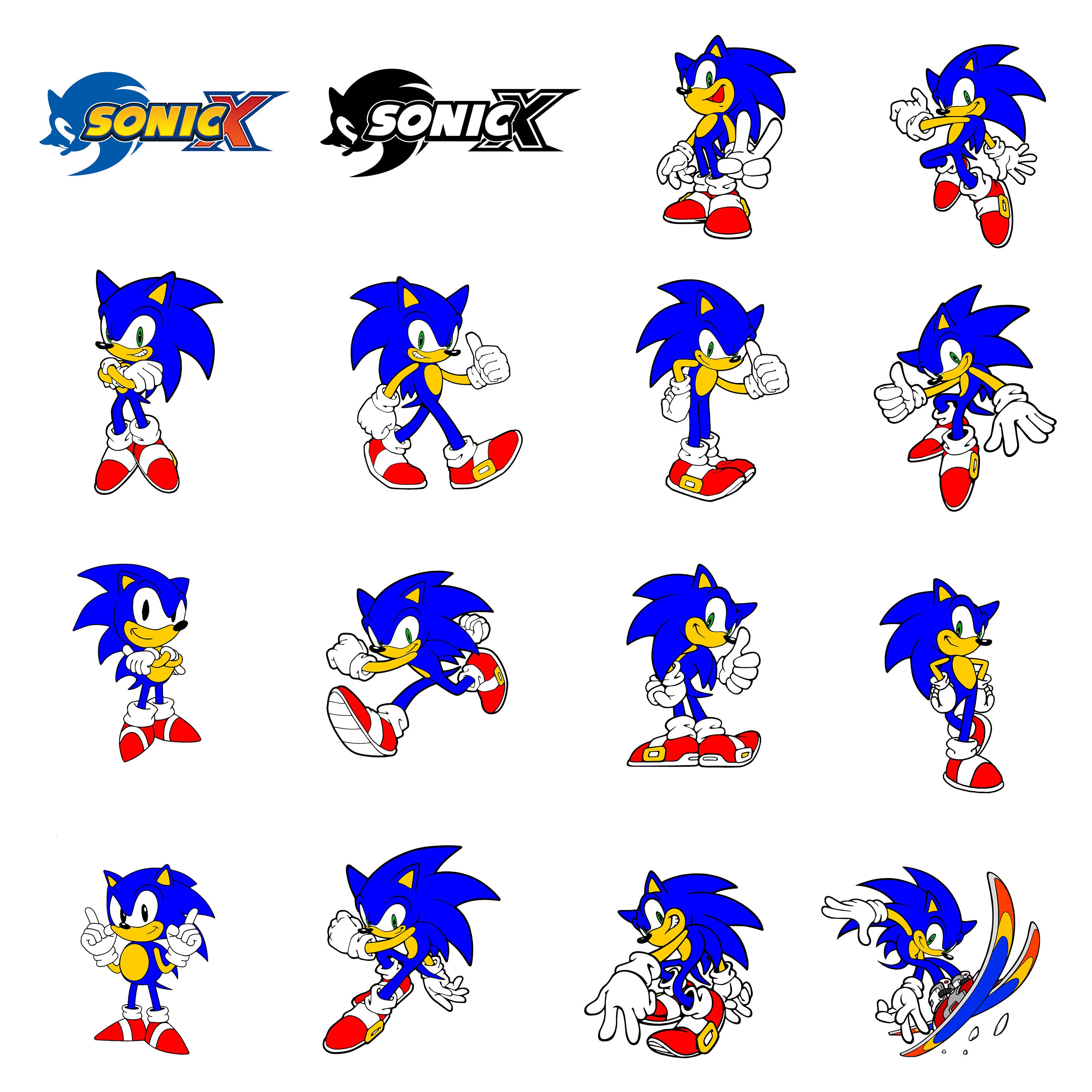 Download Sonic Svg/Eps/Png/Jpg/Cliparts imprimible silueta y Cricut