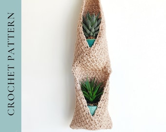 Crochet Plant Hanger Pattern, Plant Holder Crochet Pattern, Crochet Hanging Basket Pattern, Pdf Instant Download