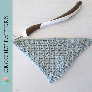 CROCHET PATTERN Washcloth, C2C Mesh Stitch Crochet Pattern, Corner to Corner Blanket Stitch, PDF Download Pattern