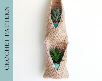 Crochet Plant Hanger Pattern, Plant Holder Crochet Pattern, Crochet Hanging Basket Pattern, Pdf Instant Download