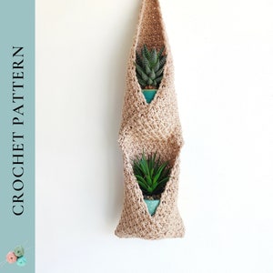 Crochet Plant Hanger Pattern, Plant Holder Crochet Pattern, Crochet Hanging Basket Pattern, Pdf Instant Download image 1