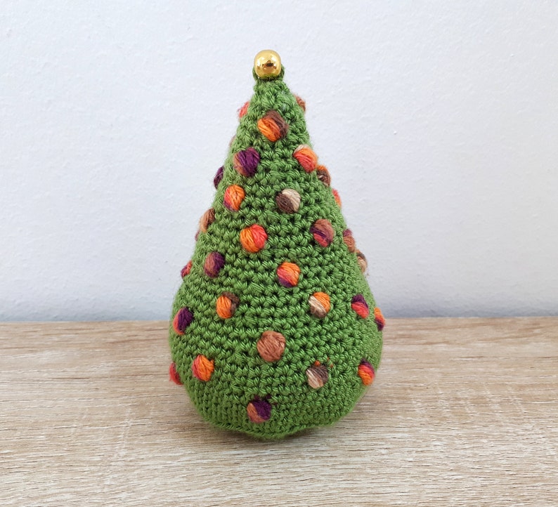 CROCHET PATTERN Christmas Tree Ornament Pattern, Tiny Christmas Tree Crochet Pattern, PDF Digital Download image 2