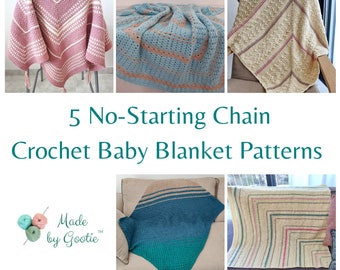 CROCHET PATTERNS Baby Blanket Crochet Pattern Bundle, Different C2C Crochet Stitches Pattern, No Count Crochet Pattern, PDF Digital Download