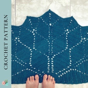 CROCHET PATTERN rugs, Crochet Rug Pattern, Paved Diamonds Rug Crochet Pattern, PDF Digital Download