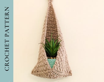 CROCHET PATTERN Hanging Basket, Basket Crochet Pattern, Crochet Hanging Plant Pattern, Pdf Instant Download