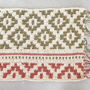 CROCHET PATTERN Bohemian Placemat Pattern, Crochet Mosaic Placemat Pattern, Crochet Home Decor Pattern, PDF Instant Digital Download bild 5