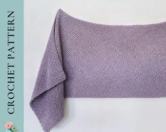 CROCHET PATTERN Shawl Crochet Pattern, Crochet Rectangle Shawl Pattern, PDF Instant Download