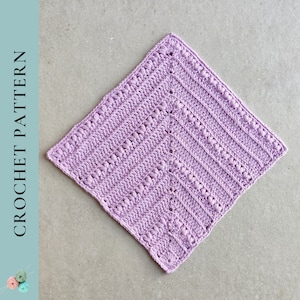 Mitered Square Crochet Pattern, Crochet Afghan Square Pattern, PDF Digital Download Pattern