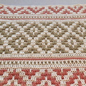 CROCHET PATTERN Bohemian Placemat Pattern, Crochet Mosaic Placemat Pattern, Crochet Home Decor Pattern, PDF Instant Digital Download bild 4