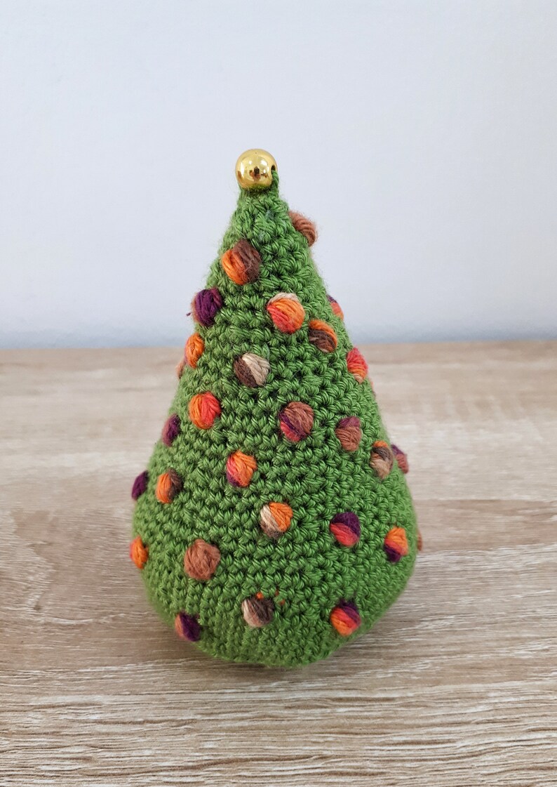 CROCHET PATTERN Christmas Tree Ornament Pattern, Tiny Christmas Tree Crochet Pattern, PDF Digital Download image 4