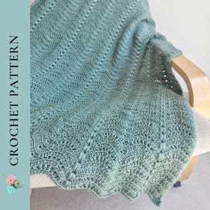 CROCHET PATTERN Baby Blanket Pattern, Modern Crochet Baby Blanket Pattern, PDF Instant Download