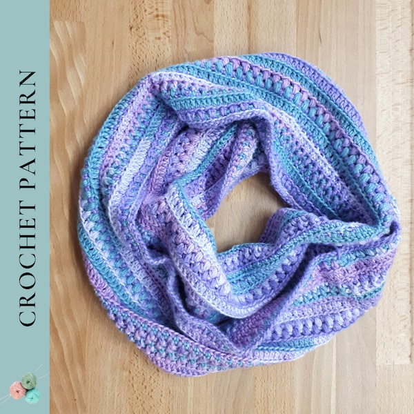 Sea Breeze Infinity Scarf Crochet Pattern, Crochet Cowl Pattern, Crochet Wrap, PDF Digital Download