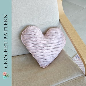 CROCHET PATTERN Heart Pillow Crochet Pattern, Crochet Heart Pattern, Valentine Crochet Pattern, PDF Instant Download