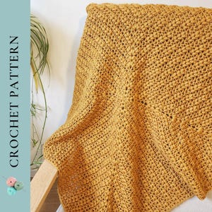 Crochet Square Blanket Pattern, Unique Granny Square Pattern, Crochet Blanket PDF Digital Download Pattern
