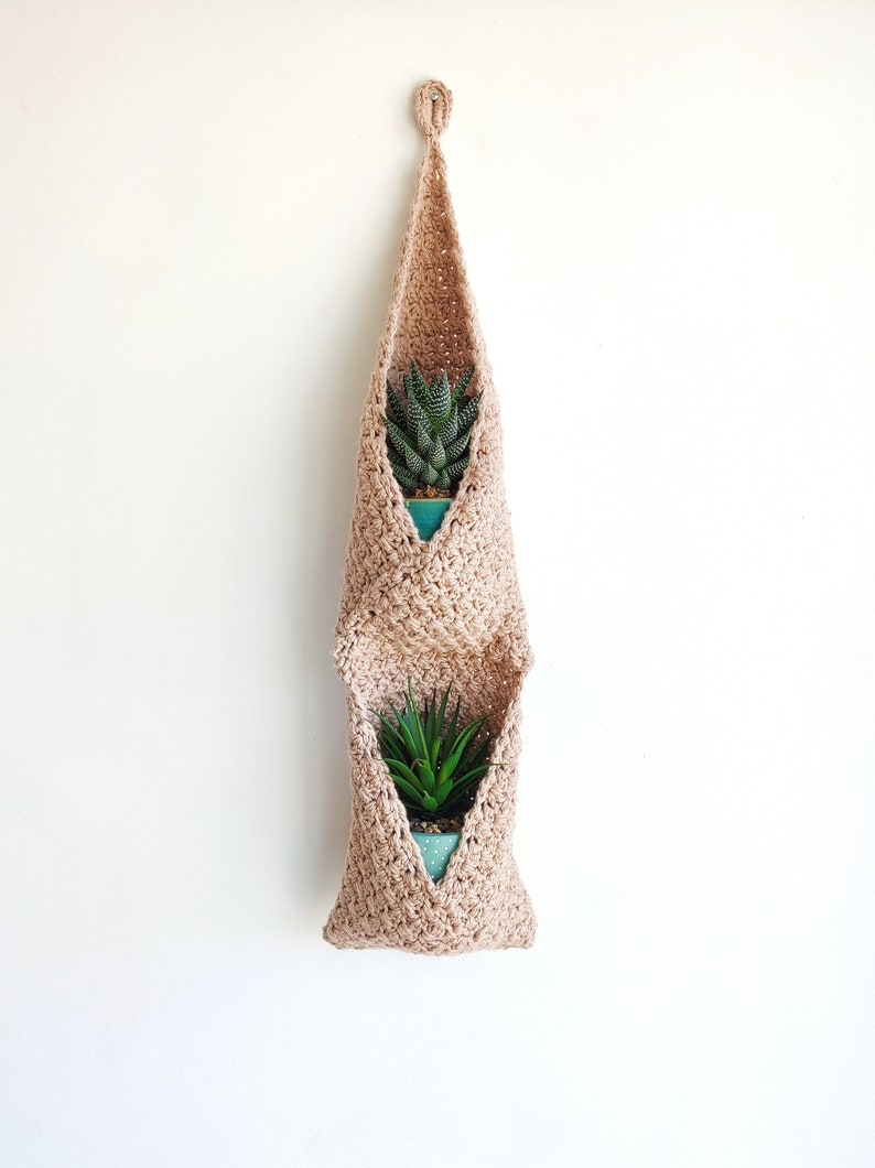 Crochet Plant Hanger Pattern, Plant Holder Crochet Pattern, Crochet Hanging Basket Pattern, Pdf Instant Download image 3