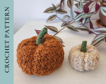 CROCHET PATTERN Pumpkin Pattern, Crochet Pumpkin Pattern, Cluster Pumpkin Crochet Pattern, PDF Instant Digital Download