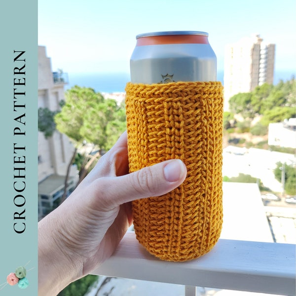 Can Cozy Crochet Pattern, Beer Cozy Pattern, Can Cooler, PDF Digital Download