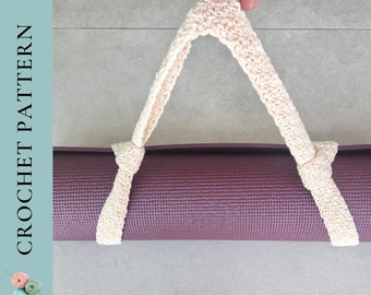 CROCHET PATTERN Yoga Mat Strap Pattern, Crochet Yoga Mat Bag, PDF Download Pattern