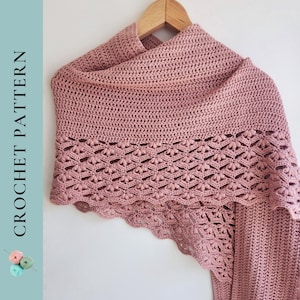 CROCHET PATTERN Crochet Shawl Pattern, Lace Shawl Pattern, Crochet Wrap Pattern, PDF Instant Download