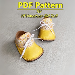 Pdf doll shoe patterns : AG04