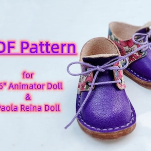 Pdf doll shoe patterns : DP09
