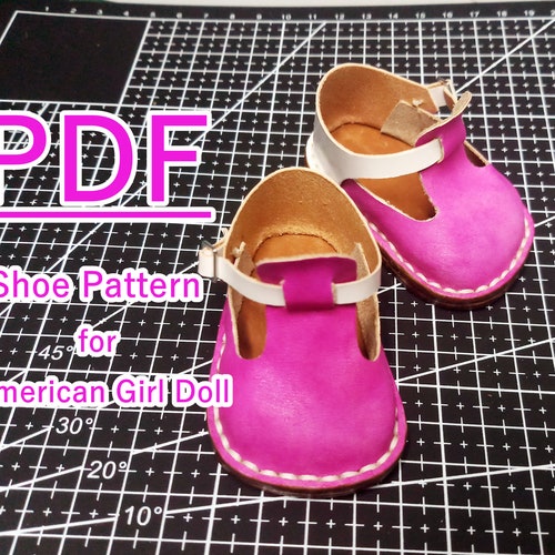 18 Inch No Sew Doll Flats Shoes for American Girl Dolls PDF Etsy