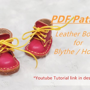 Pdf Shoe patterns for Blythe/Holala & similar Dolls : Leather Boots