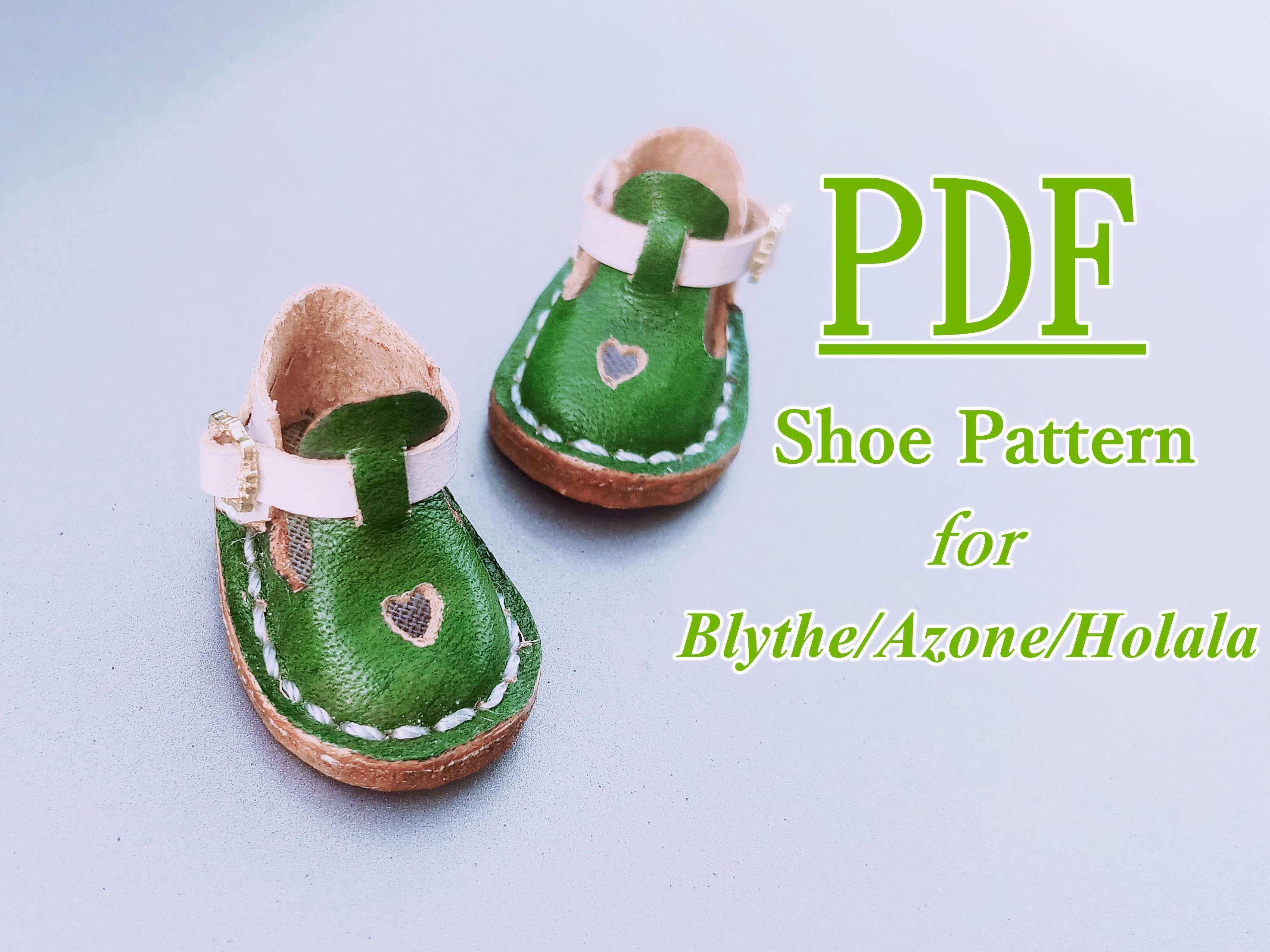 Pdf Shoe Patterns For Blythe Holala Similar Dolls Leather Etsy