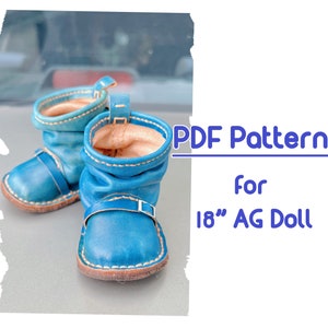 Pdf doll shoe patterns : AG07