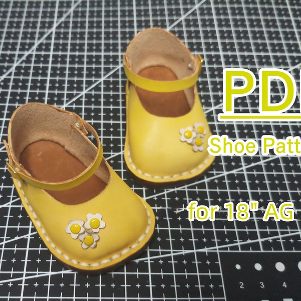 Pdf doll shoe patterns : AG02