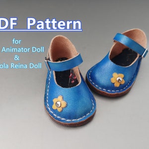 Pdf doll shoe patterns : DP01