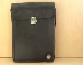 Vintage Leather Messenger Bag – Rustic Brown Travel Satchel for Men