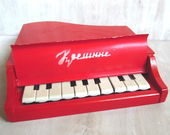 Kids wooden piano Soviet