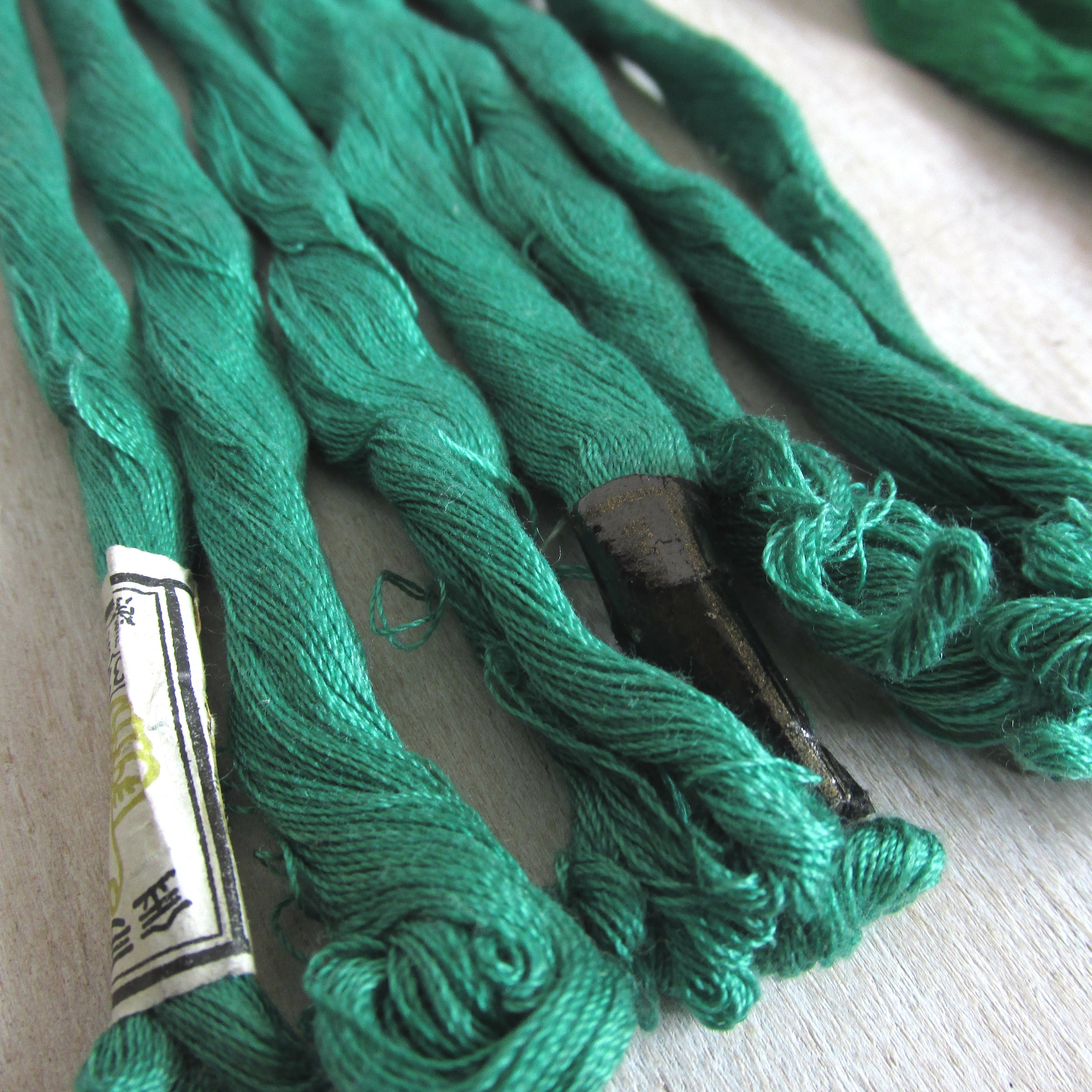 Vintage Embroidery Thread Set Green Olive Mint Soviet Etsy UK