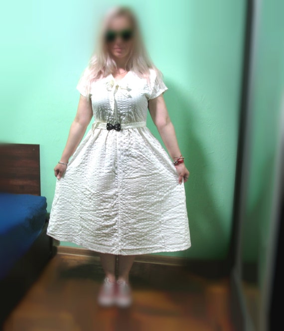 White cotton dress - image 1