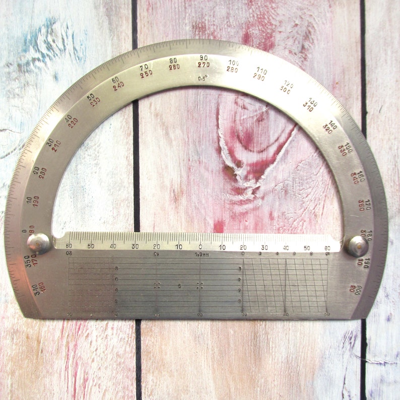 Ruler and Protractor Etsy UK
