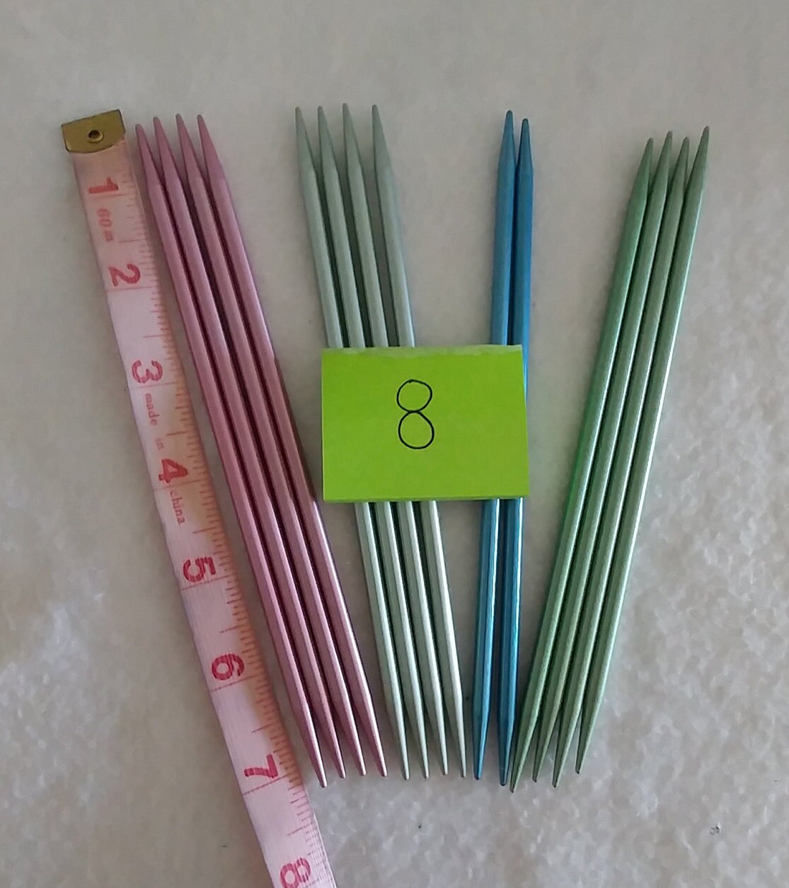 US Size 8 Doubleended 7 Aluminum Knitting Needles Etsy Israel