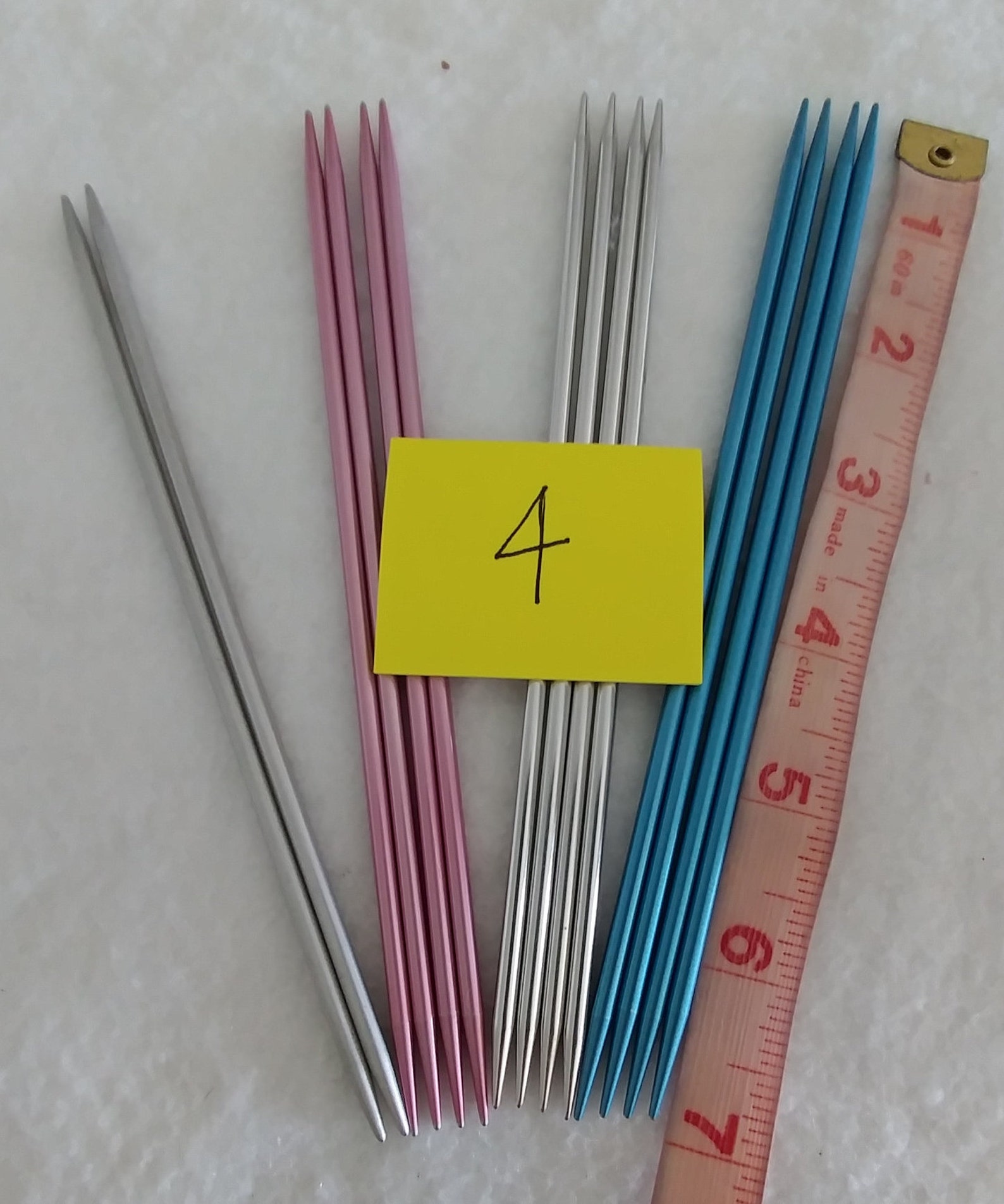 US Size 4 Doubleended 7 Aluminum Knitting Needles set Etsy Israel