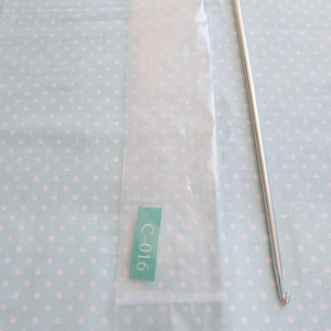 9 1/2&quot; Double-Ended Tunisian ( US Size G ) Aluminum Crochet Hook