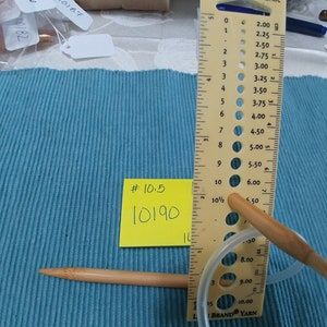 US Size 10.5 Bamboo Circular Knitting Needles. Various lengths