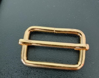 Antiqued Brass Double Loop Slider, Antiqued Brass Belt  display picture 3