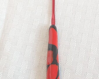 Hand-Crafted Large Handle Boye Size "D" Crochet Hook (Tapered Throat)