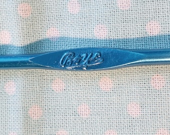 Boye aluminium haaknaald maat "E" (taps toelopende hals)