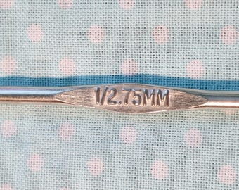 Boye Stainless Steel Crochet Hook - Size 1  (Tapered Throat)