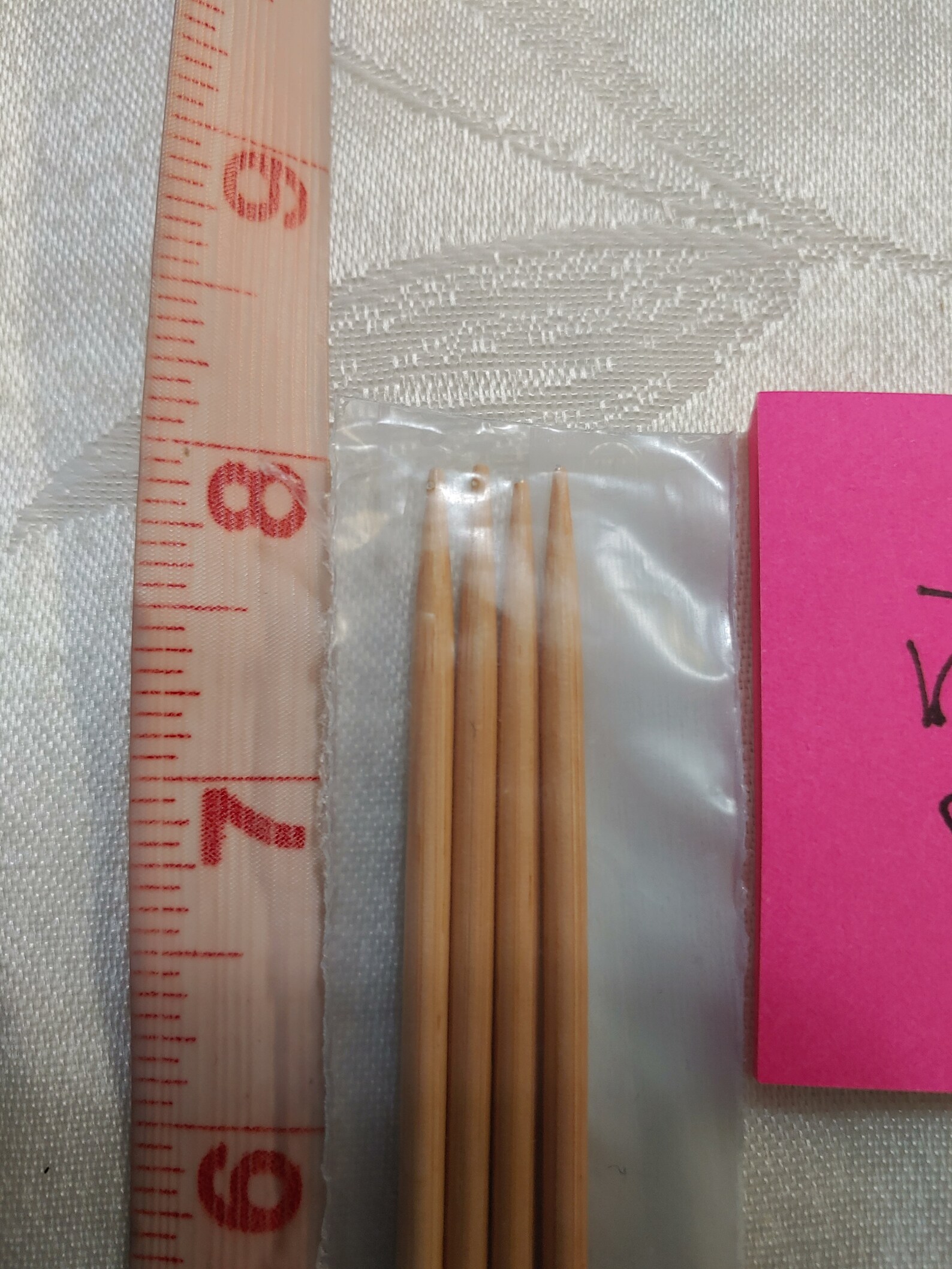 US Size 3 Bamboo Doubleended Knitting Needles set of 4 Etsy