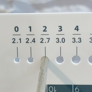 US size 2 Aluminum Circular Knitting Needles