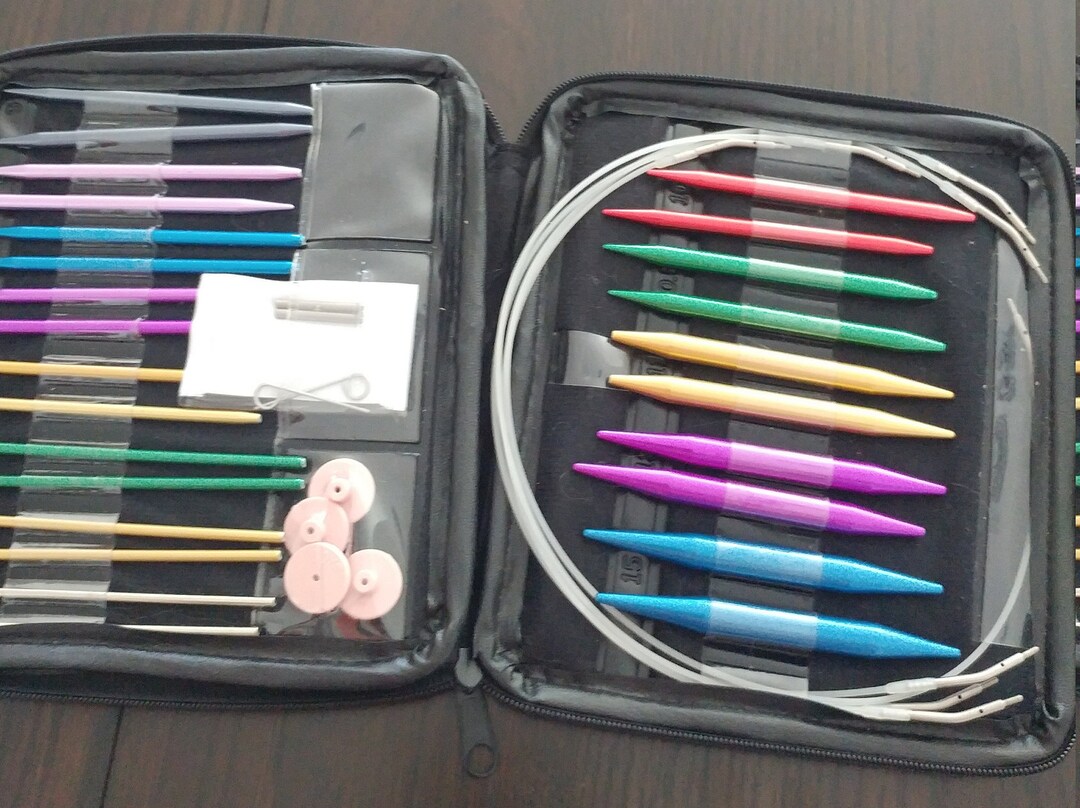 Adjustable Straight / Circular Knitting Needle Collection - Etsy