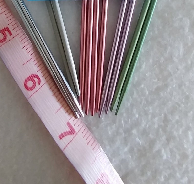 US Size 2 Doubleended 7 Aluminum Knitting Needles set of 4 Etsy