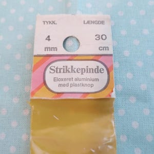 NEW 11&quot; US Size 6 (4 mm) Strikkepinde Aluminum Knitting Needles